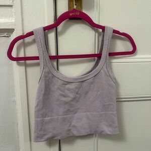 Nikibiki Lilac Ribbed Crop Top